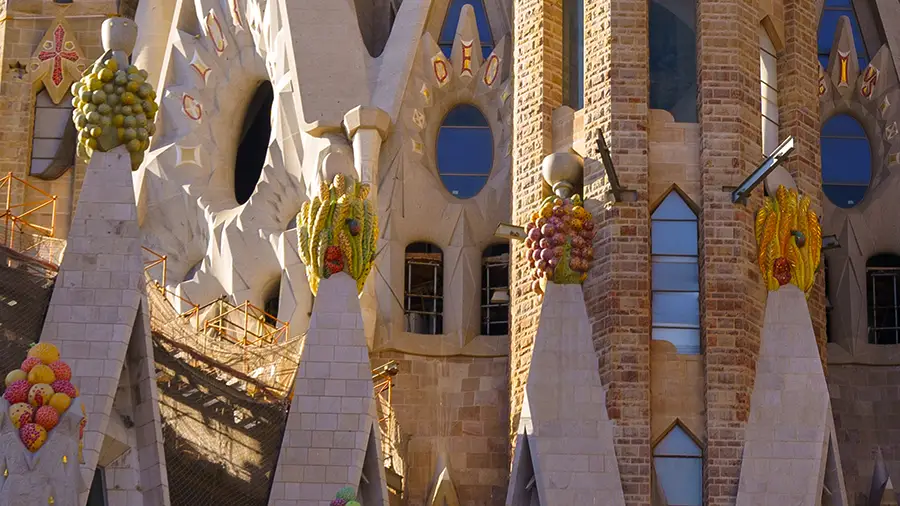 Barcelona Sagrada Familia church decorations