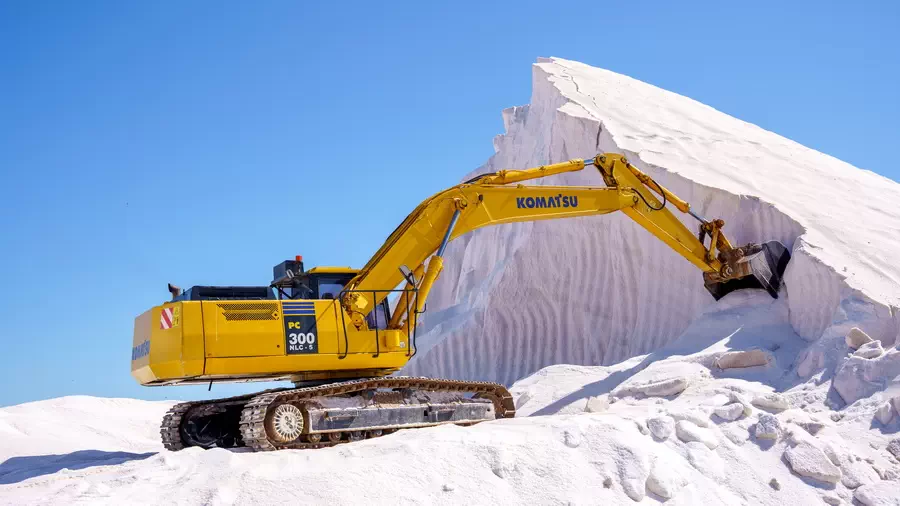 Salinas Torrevieja and La Mata salt and excavator
