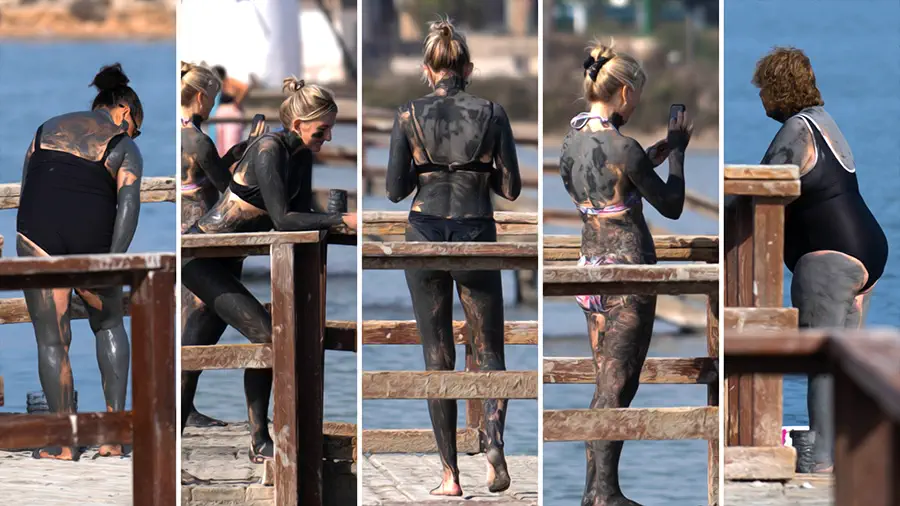 Mud bathing San Pedro del Pinatar