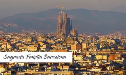 Basilica Sagrada Familia famous temple in Barcelona