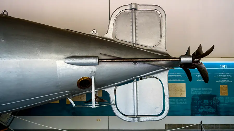 Spain Naval Museum in Cartagena submarine and exhibits