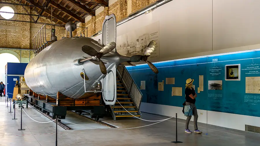 Cartagena submarine and exhibits