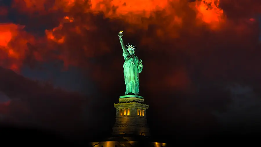 The Statue of Liberty in New York