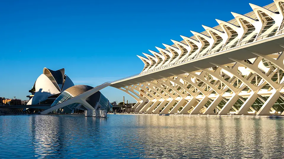 Science Museum in Valencia, outside the building