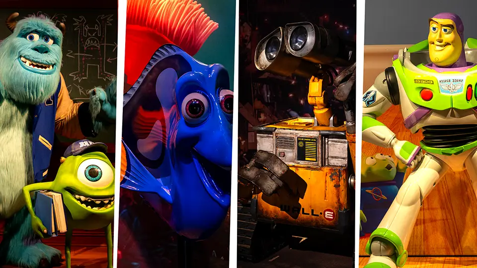 Pixar cartoon characters