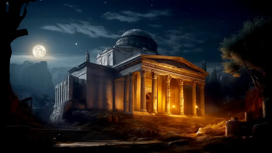 Palatine Hill in Rome AI