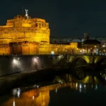 Castel Sant’Angelo and Hadrian’s former tomb in Rome