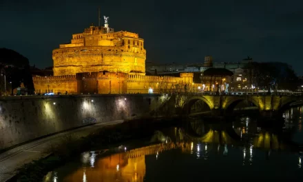 Castel Sant’Angelo and Hadrian’s former tomb in Rome