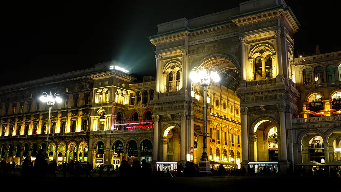 Galleria Vittorio Emanuel II in Milan splendour and wealth