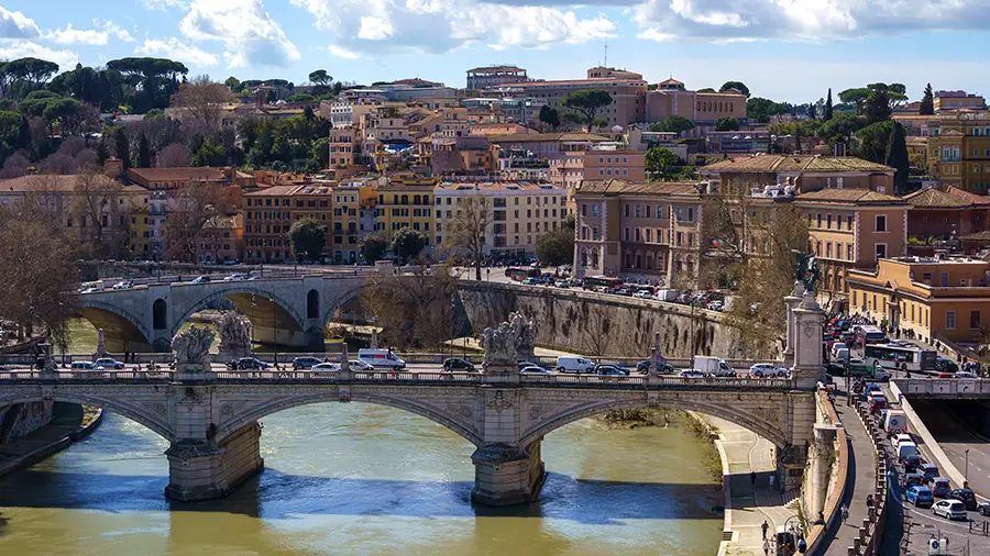 Bridge of Saint Angelo in Rome