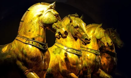 Horses of Saint Mark ancient monument in Venice