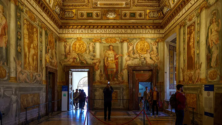Papal rooms in the Castel Sant'Angelo in Rome.