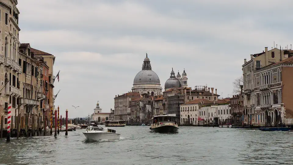 The main canal in Venice, the Grand Canal