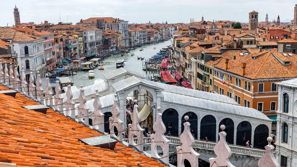 View of Venice from the observation decks