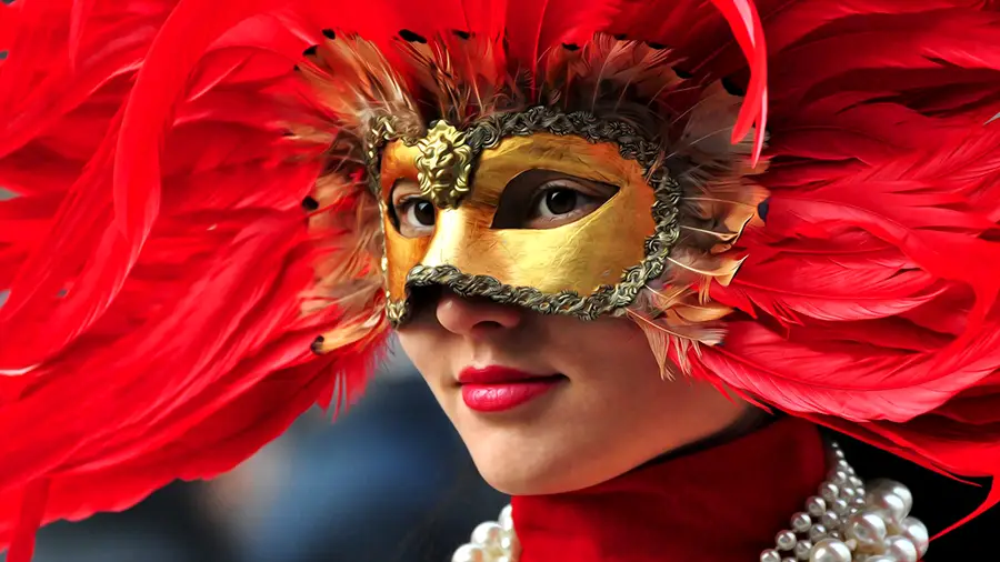 Venetian mask art from Venice