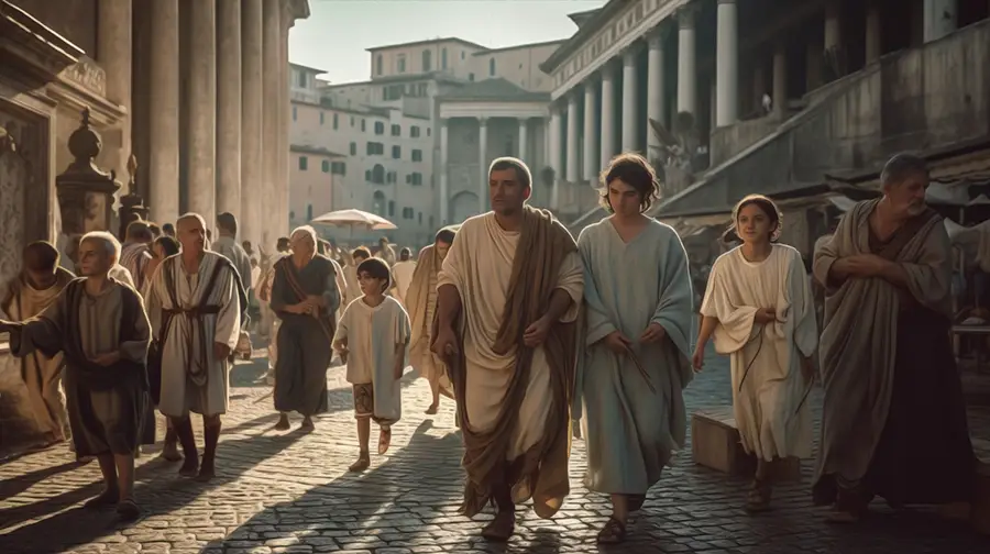 The Roman Forum in Rome AI