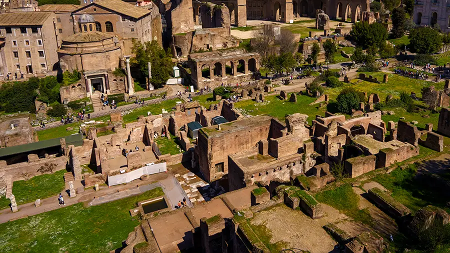 The Roman Forum temple of Venus in Rome