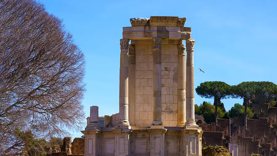 The Roman Forum temple of Vesta