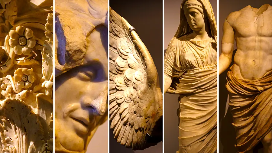 The Palatine Hill museum in Rome