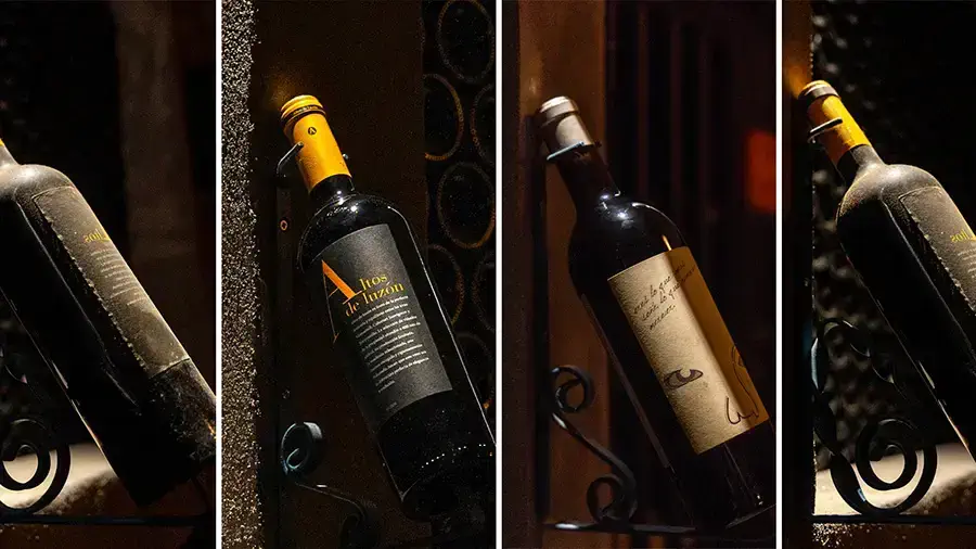 Bottles of wine from Bodegas Luzon