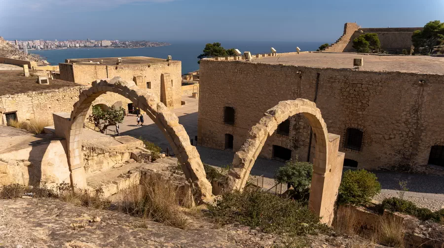 Alicante Santa Barbara Castle museum and ruins