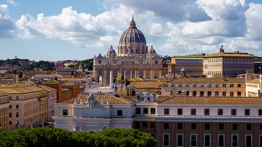 View of the Vatican from the Castel Sant'Angelo in Rome