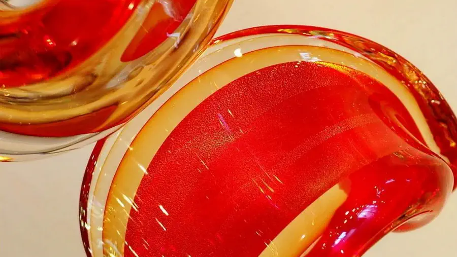 The famous glass from the island of Murano in Venice