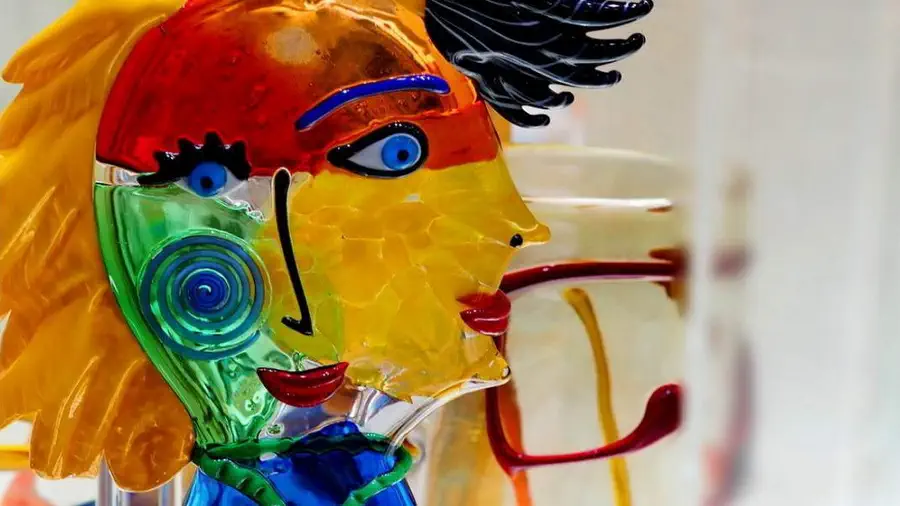The famous glass from the island of Murano in Venice