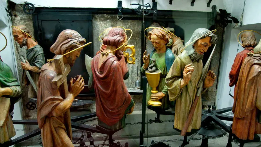 Astronomical Clock in Prague, sculptures.