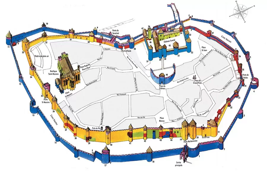 Map of Carcassonne