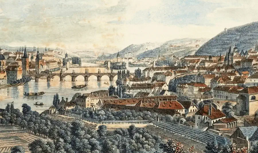 Prague old picture painting