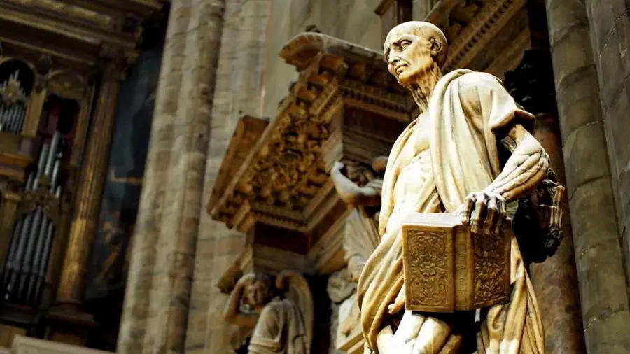 Saint Bartholomew. Works of art in the Duomo Cathedral in Milan
