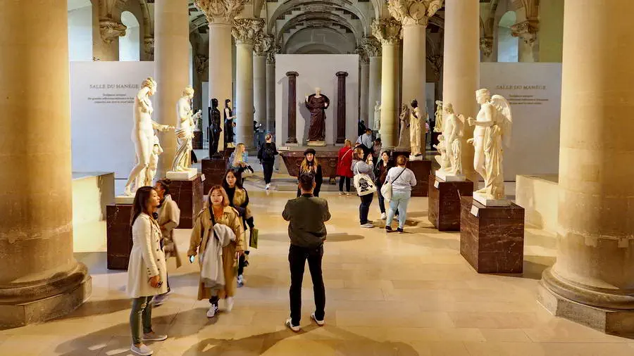 Louvre Museum in Paris. Masterpieces inside.