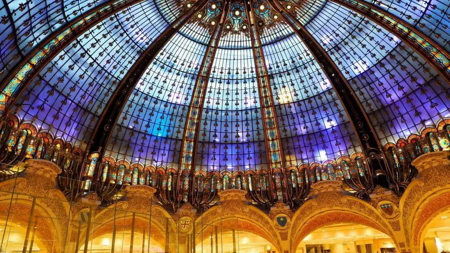 Galeries Lafayette in Paris glass roof