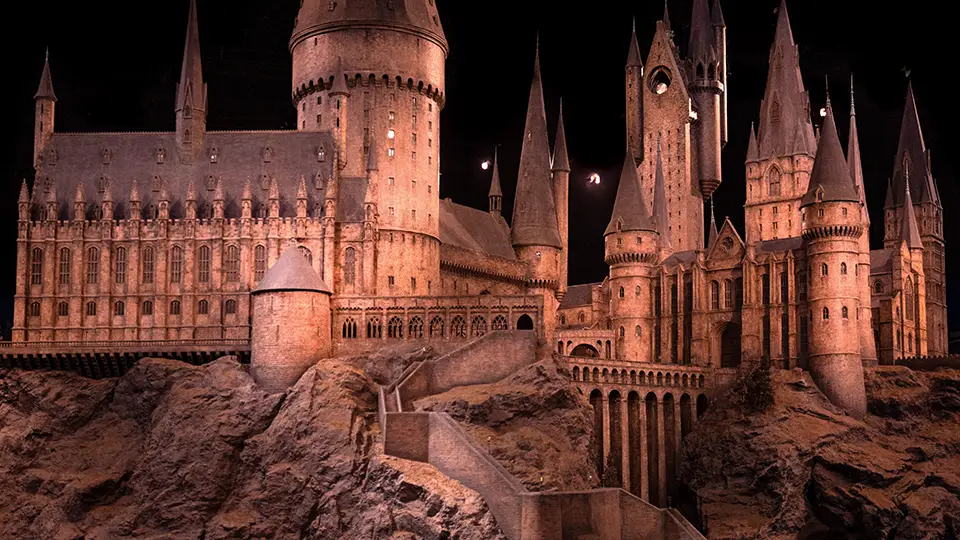 Warner Bros Studio Tour London Harry Potter and a miniature of Hogwarts