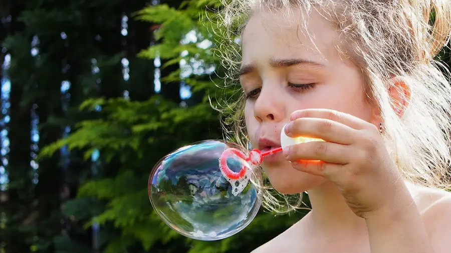 Soap bubbles.