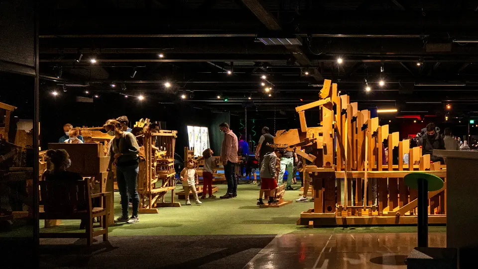 Swiss Science Center Technorama. A world made of wood