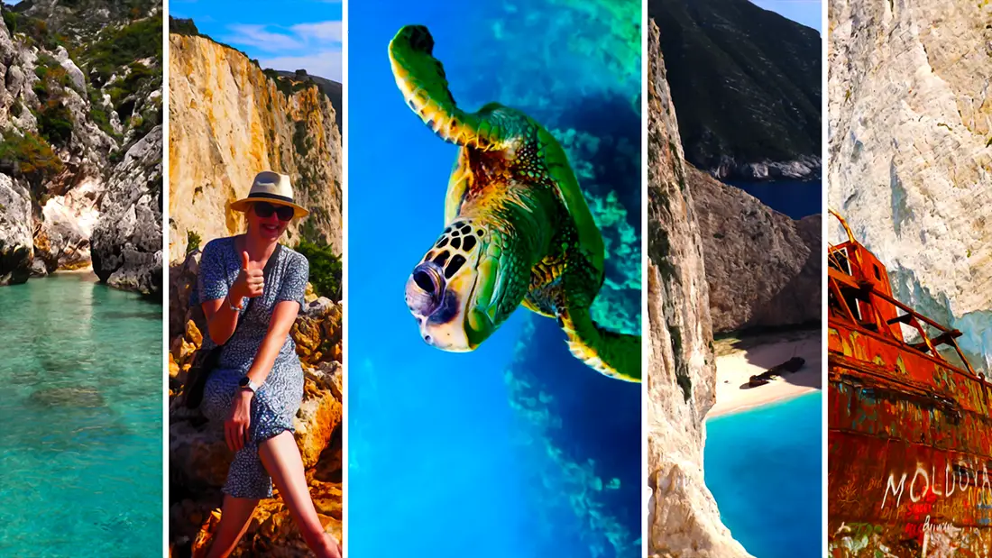 Zakynthos island shipwreck on the beach and other attractions