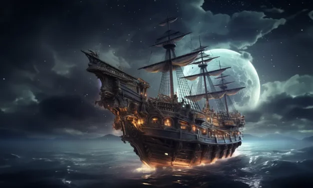 Cornish legend about a cruel pirate and a hellish ship