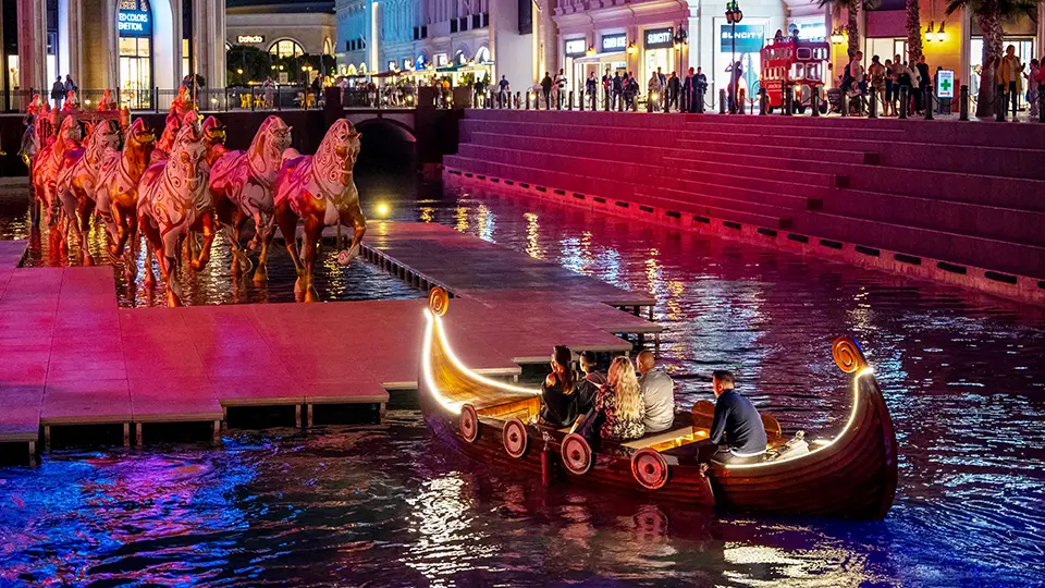 The Land of Legends river and gondolas