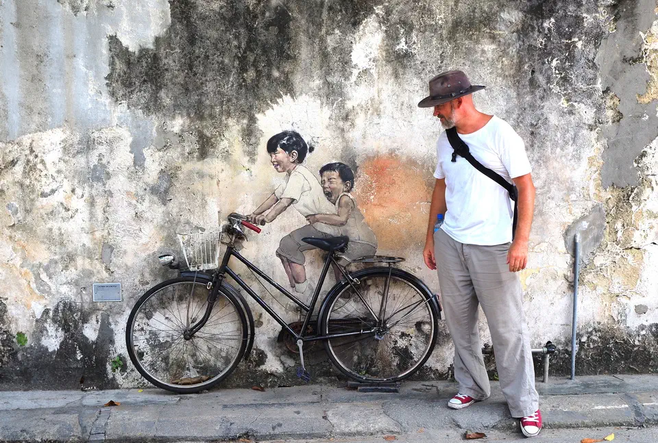 George Town on the island of Penang in Malaysia murals