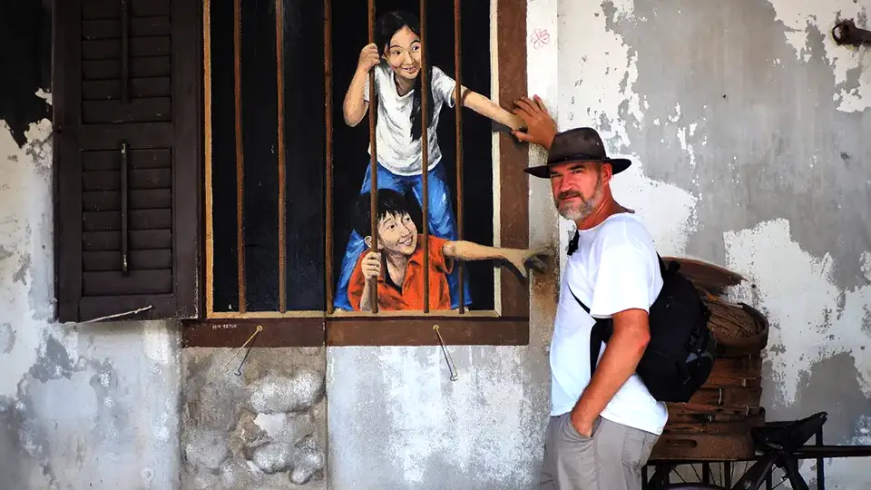 George Town on the island of Penang in Malaysia murals