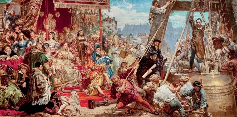 The Zygmunt Bell in Wawel painting