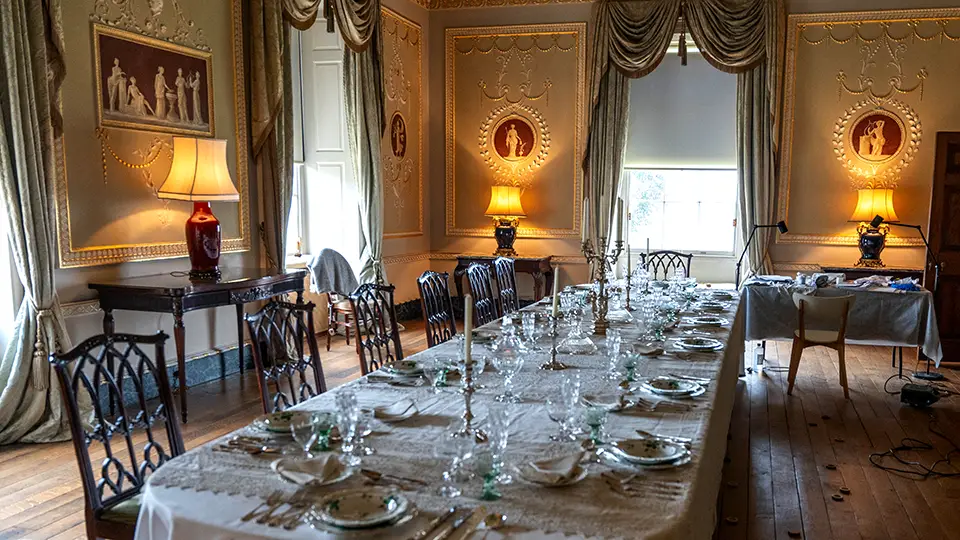 Basildon Park dining living room
