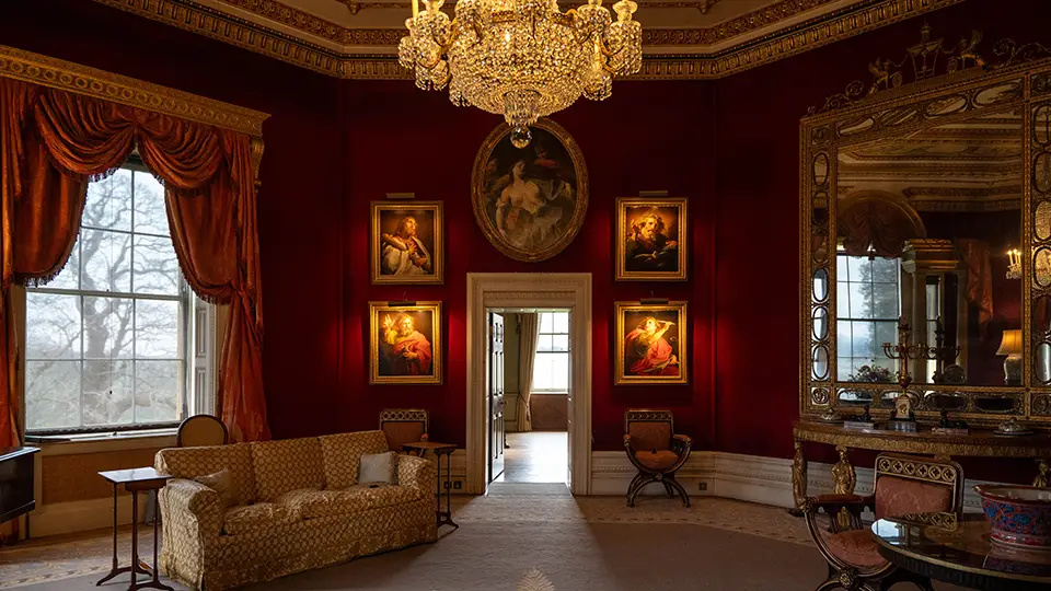 National Trust Manor. First floor of a big house