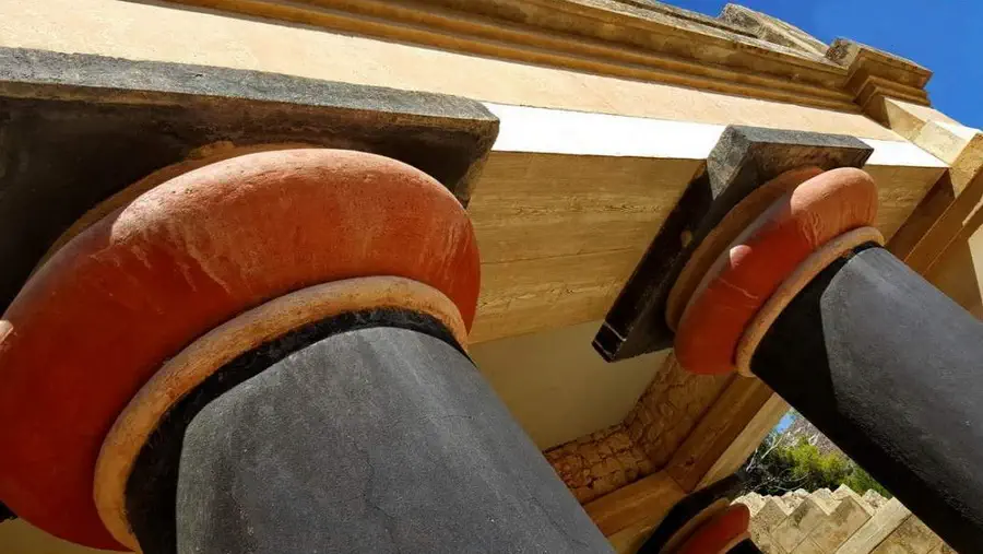 Knossos, on the Greek island of Crete, mythical ruins