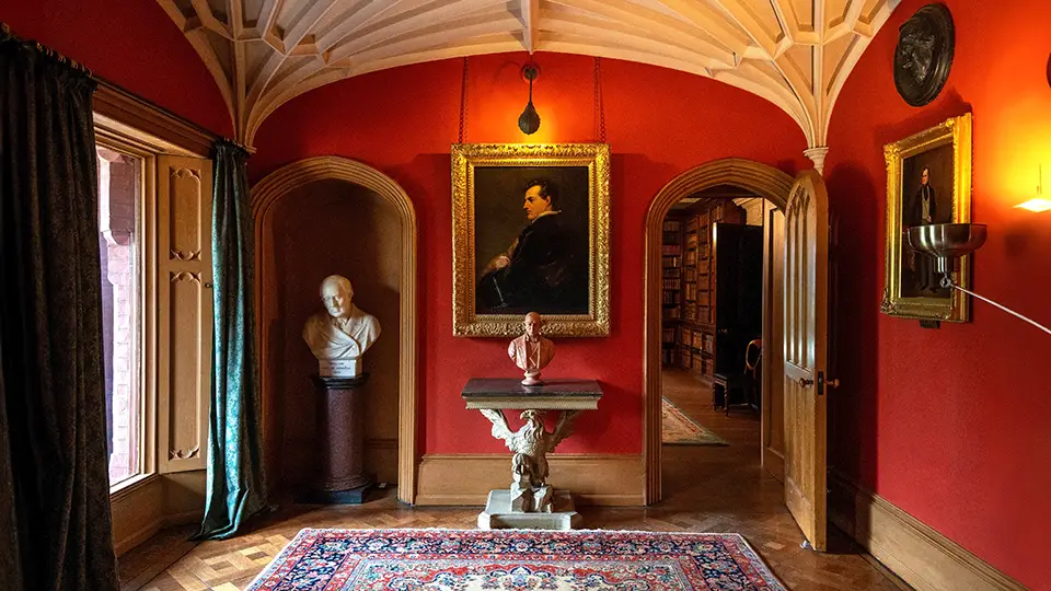 Entrance hall at Hughenden Manor