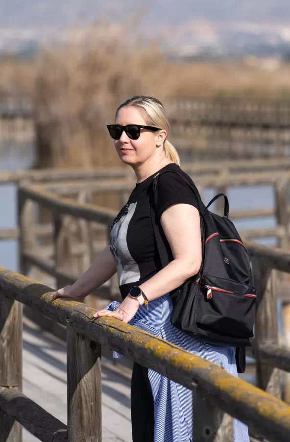 Ewa Baranowska. Natural Park de El Fondo near La Mata and Torrevieja