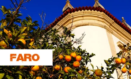 Faro in Portugal and its attractions, skull chapel and oranges