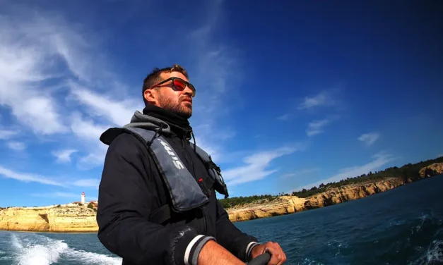 Algarve coast of Portugal with the Algar de Benagil cave